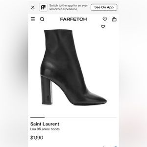 Saint Laurent Lou 95 Boots 40